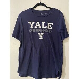 Under Armour Yale Bulldogs Women’s Navy Blue Short Sleeve T-shirt Size L Loose